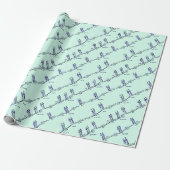 Danslessen Inpakpapier (Groen) (Uitgerold)