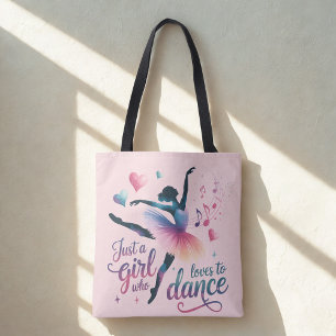 Dansliefhebber Roze Schoudertas Tote Bag
