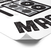 Dansmachine Retro 80s Robot Poster (Hoek)