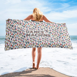 Dansmachine strandhanddoek strandlaken