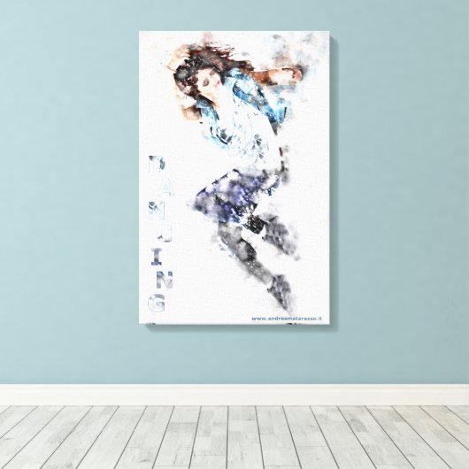 Dansmeisje Canvas Afdruk (Insitu (Houten vloer))