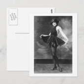 dansmeisje uit de jaren 1910 briefkaart (Voorkant / Achterkant)