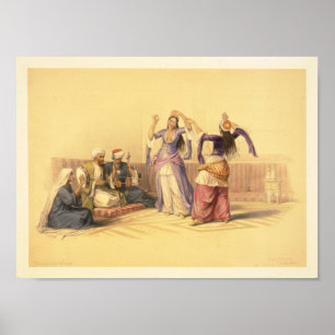 Dansmeisjes in Caïro Poster
