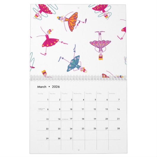 Dansmeisjes Kalender (Mar 2026)