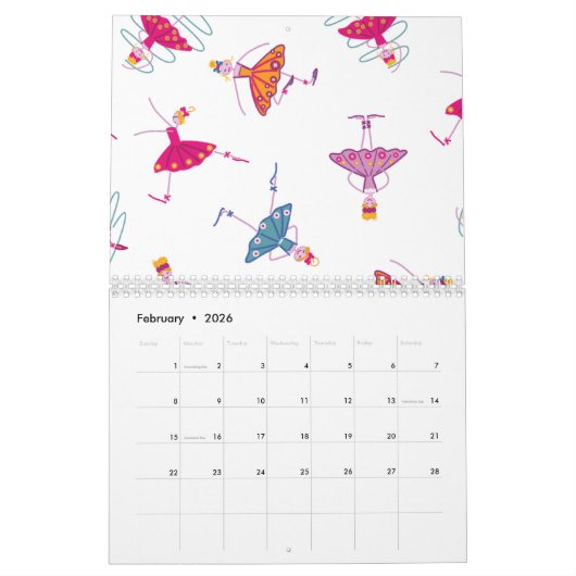 Dansmeisjes Kalender (Feb 2026)