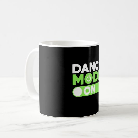Dansmodus ingeschakeld koffiemok (Voorkant links)