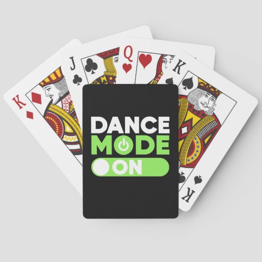 Dansmodus ingeschakeld pokerkaarten (Achterkant)