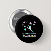 Dansmoeder favoriete danser noemt moeder grappige  ronde button 5,7 cm (Voorkant /achterkant)