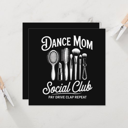 Dansmoeder sociale club mama (Voorkant / Achterkant in situ)