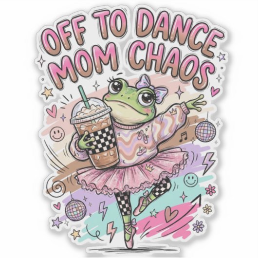 Dansmoeder sticker (Voorkant)