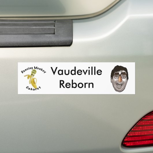 Dansmonkey Cabaret Vaudeville Reborn Bumpersticker (Op auto)