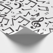 Dansnotities in zwart-wit cadeaupapier (Hoek)