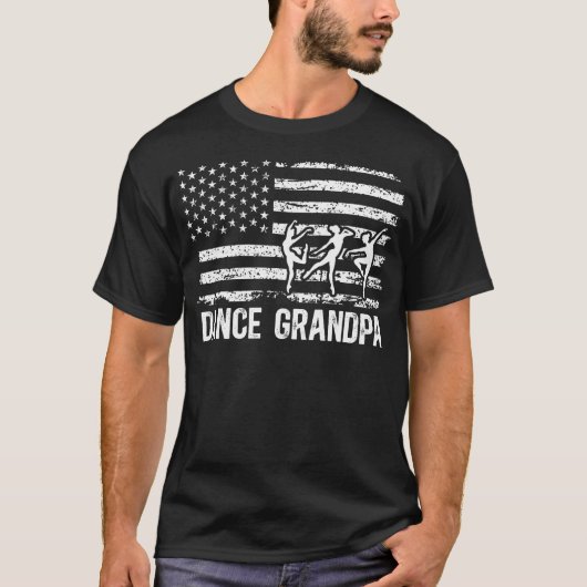 Dansopa Grootvader Ons Vlag Dansende Grootvader Va T-shirt (Voorkant)