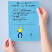 Dansouder Herinnering Banaan Hemelblauw Flyer (Hand)
