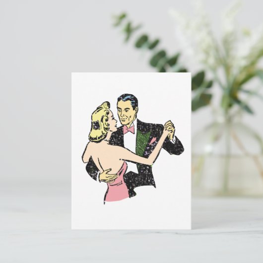  danspaar briefkaart (Staand voorkant)