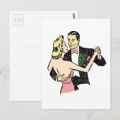  danspaar briefkaart (Voorkant / Achterkant)