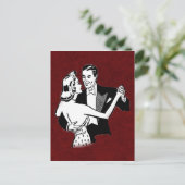danspaar briefkaart (Staand voorkant)