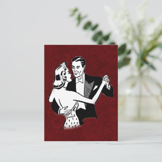  danspaar briefkaart (Staand voorkant)