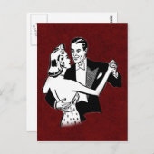 danspaar briefkaart (Voorkant / Achterkant)