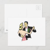  danspaar briefkaart (Voorkant / Achterkant)