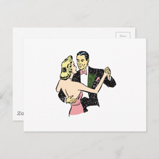 danspaar briefkaart (Voorkant / Achterkant)