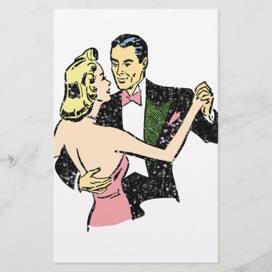 danspaar briefpapier (Voorkant)