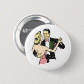 danspaar ronde button 5,7 cm (Voorkant /achterkant)