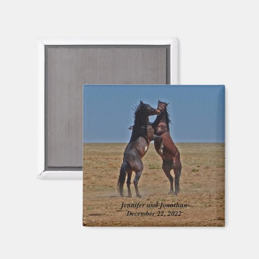 Danspaarden Jubileum Party Favor Magneet (Voorkant / Achterkant)