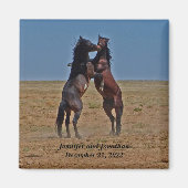 Danspaarden Jubileum Party Favor Magneet (Voorkant)