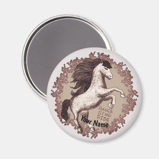 Danspaarden Magneet (Voorkant / Achterkant)