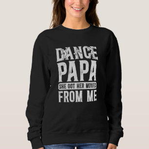 Danspapa van een danseres Opa trots dansend Trui