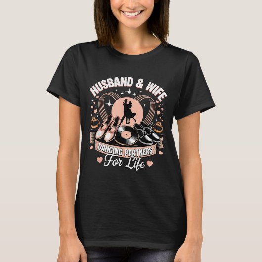 Danspartners Echtgenoot Echtgenote Leven T-shirt (Voorkant)