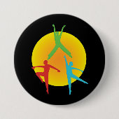 Dansposes Ronde Button 7,6 Cm (Voorkant)