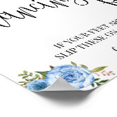 Danspoten teenslippers bruiloft poster (Hoek)