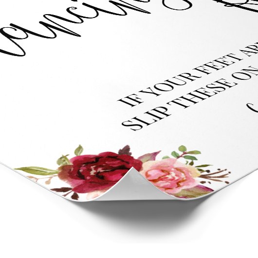 Danspoten teenslippers trouwmarsala poster (Hoek)