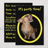 Danspuggle Birthday Party Kaart (Voorkant / Achterkant)