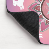 DansRabbit Mandala Mousepad Muismat (Hoek)