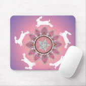 DansRabbit Mandala Mousepad Muismat (Met muis)