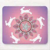DansRabbit Mandala Mousepad Muismat (Voorkant)