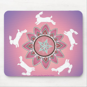 DansRabbit Mandala Mousepad Muismat