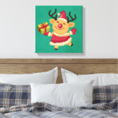 Dansrenrenrendier Canvas Afdruk (Insitu (Slaapkamer))