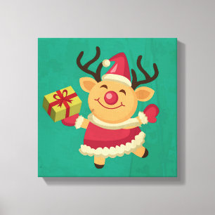Dansrenrenrendier Canvas Afdruk