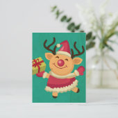 Dansrenrenrenrendierlijk Briefkaart (Staand voorkant)