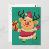 Dansrenrenrenrendierlijk Briefkaart (Voorkant / Achterkant)