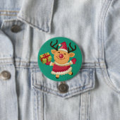 DansrenrenrenrenrendierButton Ronde Button 7,6 Cm (In situ)