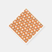 Dansrijen van de Flying Ghosts Halloween Party Servet (Hoek)