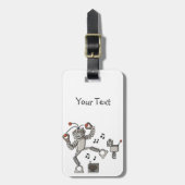 Dansrobot Bagagelabel (Voorkant verticaal)