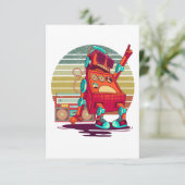 Dansrobot Bedankkaart (Staand voorkant)