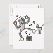 Dansrobot Briefkaart (Voorkant / Achterkant)