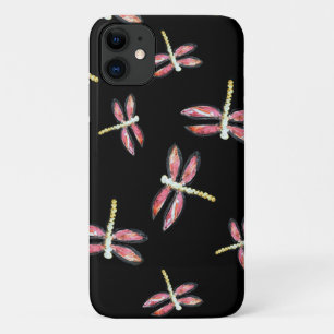 Dansroze dragonfly Girly iPhone 11 Hoesje